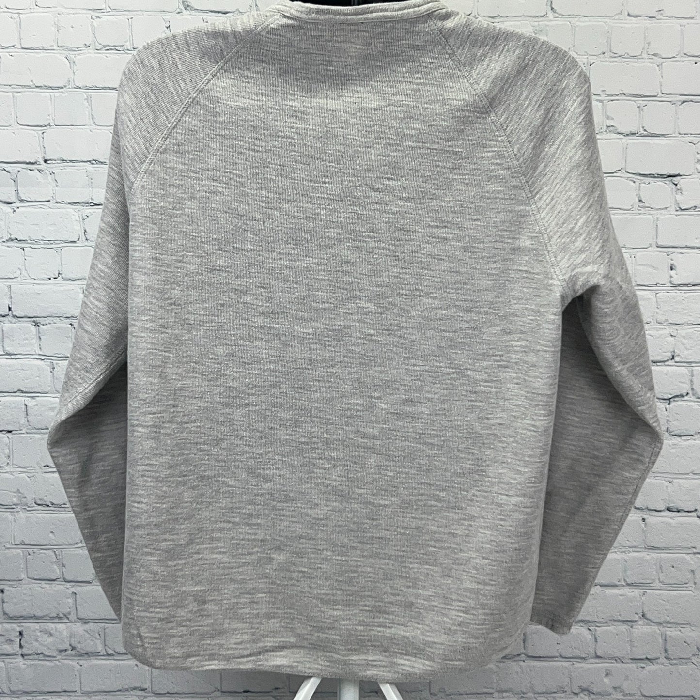 Lucky Brand Gray Label Reversible T Shirt XL X-Large White Gray Long Sleeve