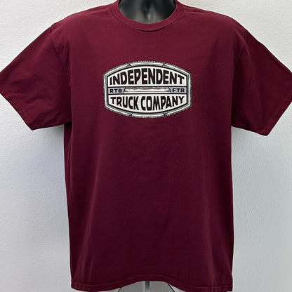 Independent Truck Company T Shirt Mens L Large Red Skater Skating Skateboarding