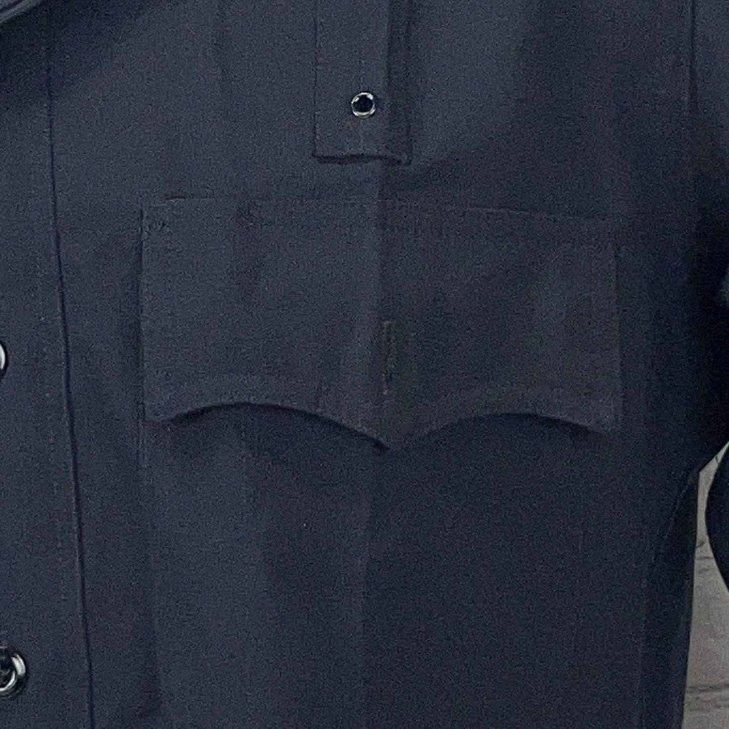 Vintage Los Angeles Police Dept Button Front Shirt 15 1/2-32 Blue LAPD Elbeco