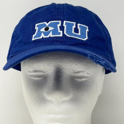 Monsters University MU Hat Baseball Cap Disney Parks Monsters Inc Strapback Blue