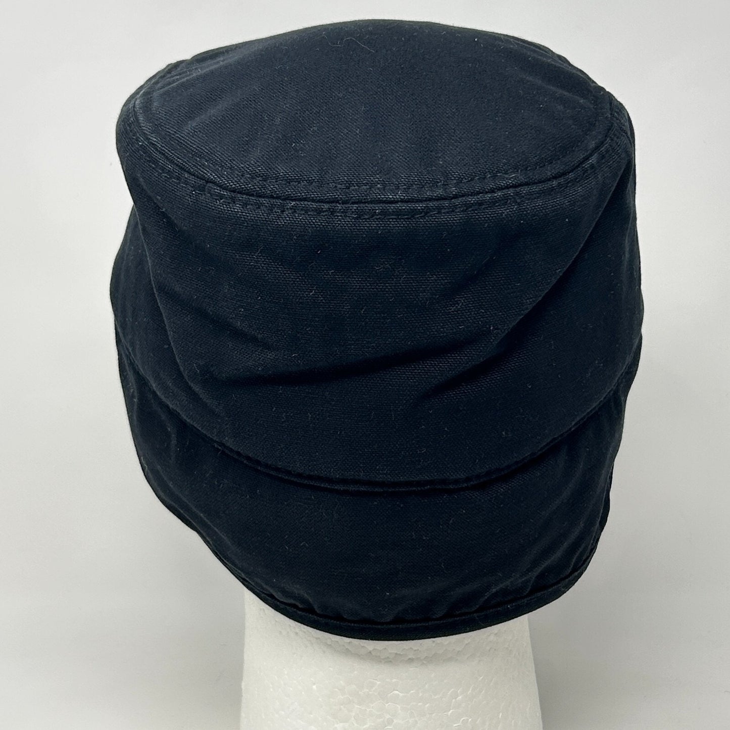 Broner Duck Work Cap Winter Hat Canvas Faux Fur Ear Flap Hunter Black M Medium