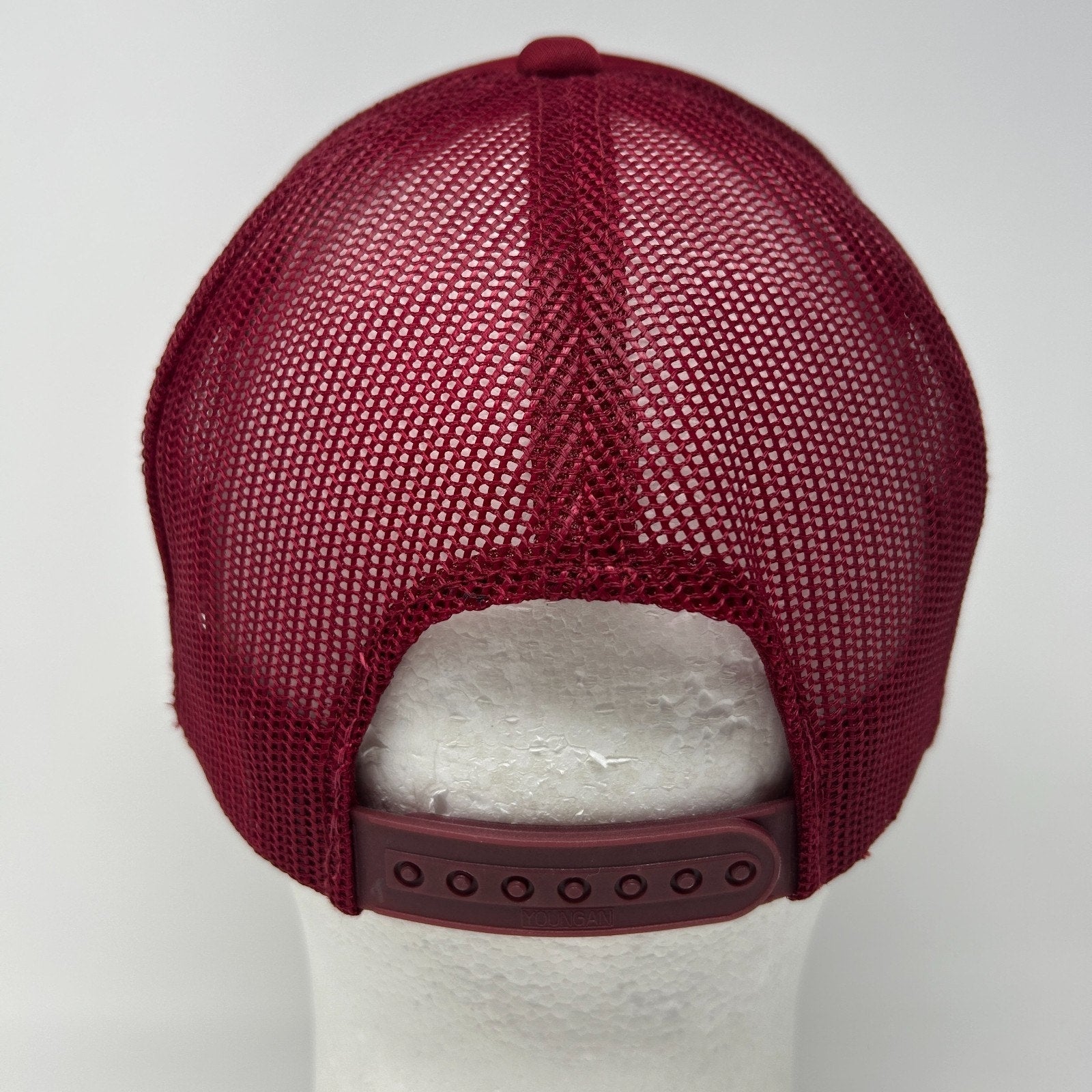 Vintage 80s Sex Over 60 Trucker Hat Baseball Cap 5 Panel Mesh Snapback Red - Neon Vintage