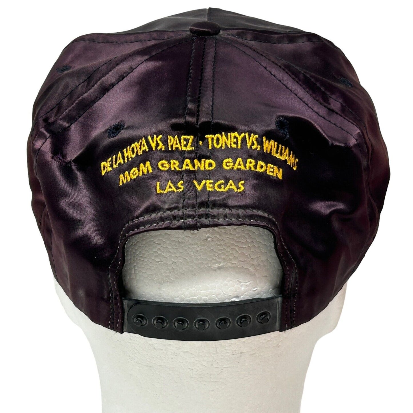 De La Hoya Paez Boxing Vintage 90s Hat 1994 Grand Rumble MGM Brown Baseball Cap