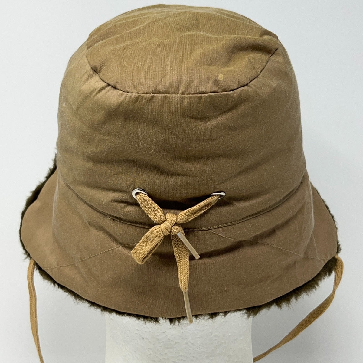 Vintage Norm Thompson Goose Down Trapper Hat L Large Brown Insulated Winter Cap