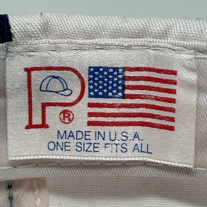 Vintage 80s Club Sportswear Hat Baseball Cap 6 Panel Made In USA Snapback White