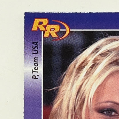 Vintage 2003 Jennie Finch Autographed Rookie Review Signed USA Softball Card 72