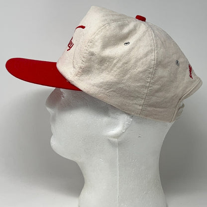 Vintage 90s Green Valley Golf Course Hat Baseball Cap Sioux City Snapback Red