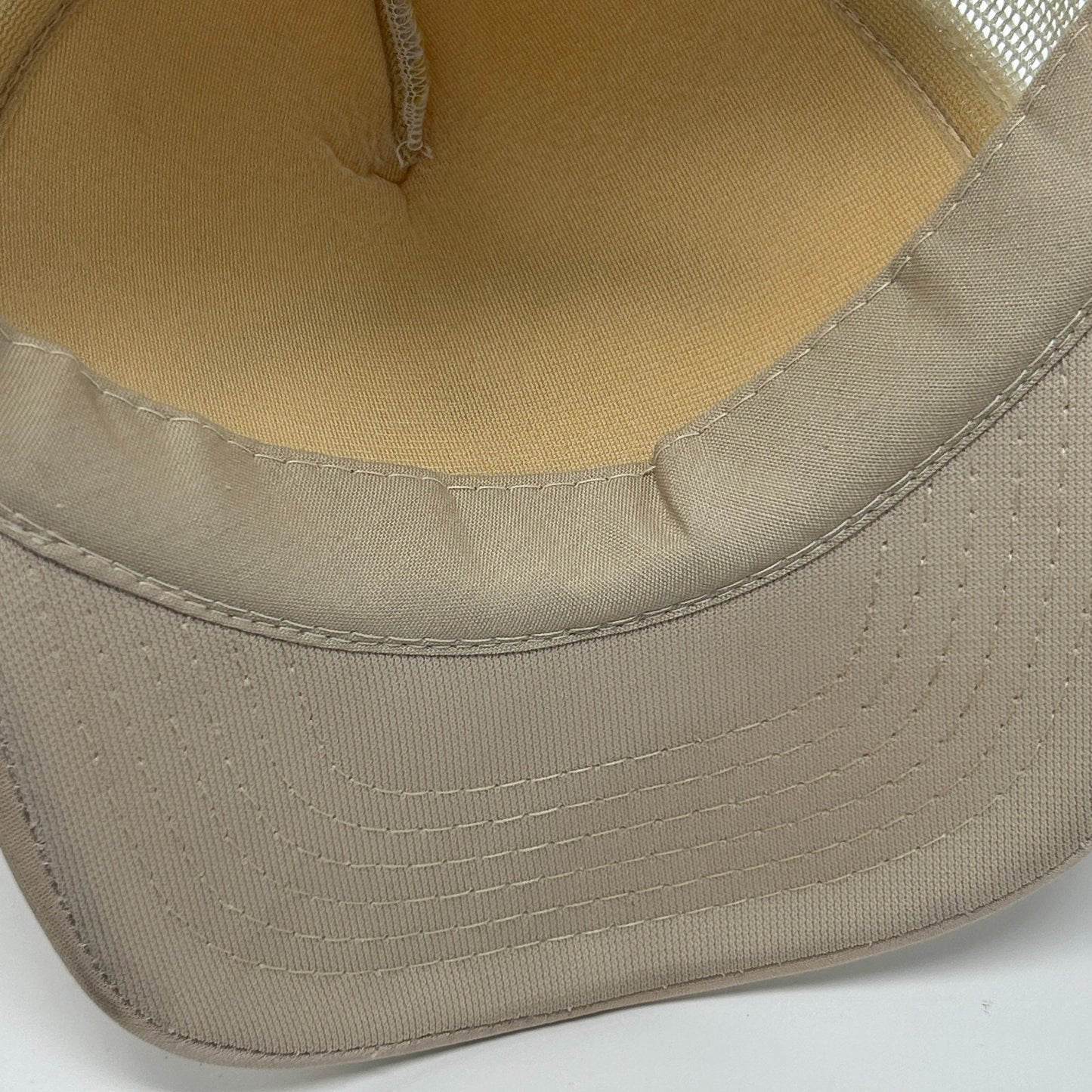 Vintage 90s Desert Storm Saudi Arabia Trucker Hat Baseball Cap Snapback Beige