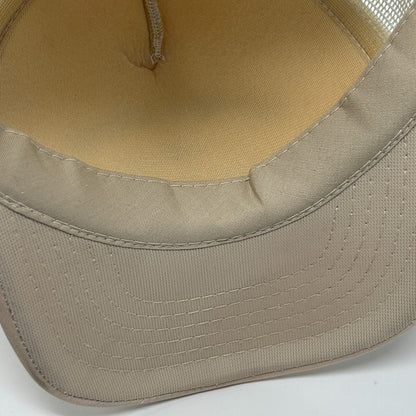 Vintage 90s Desert Storm Saudi Arabia Trucker Hat Baseball Cap Snapback Beige