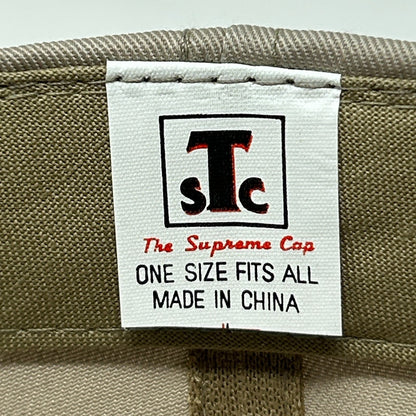 Vintage 90s The Works Hat Baseball Cap The Supreme Cap 6 Panel Snapback Beige