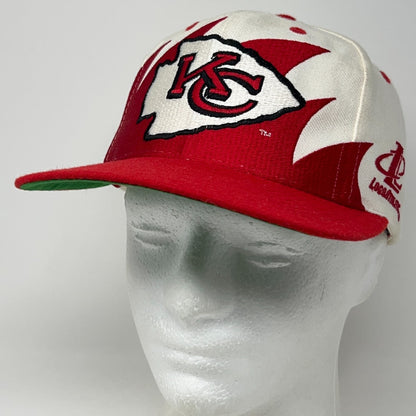 Vintage 90s Kansas City Chiefs Sharktooth Hat Baseball Cap Logo Athletic Red