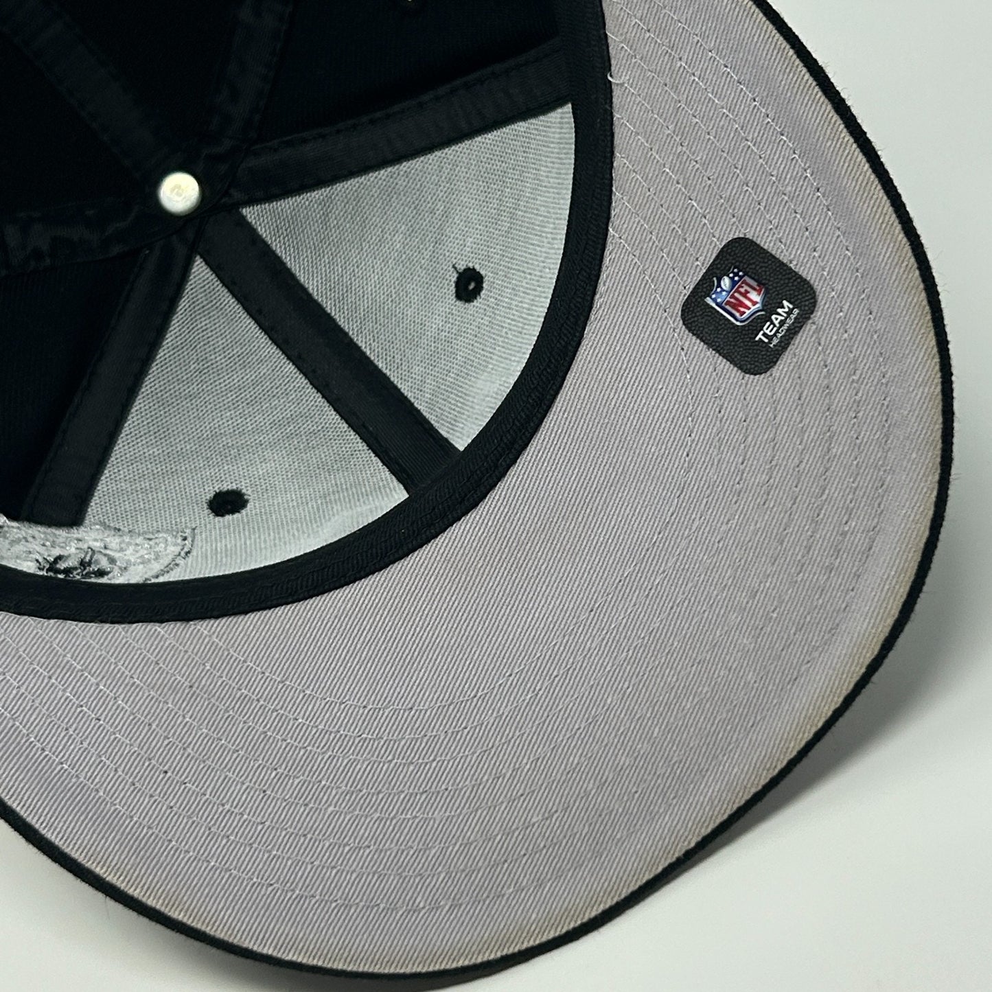 Las Vegas Raiders Hat Baseball Cap New Era x Just Don NFL Black Fitted 7 1/8