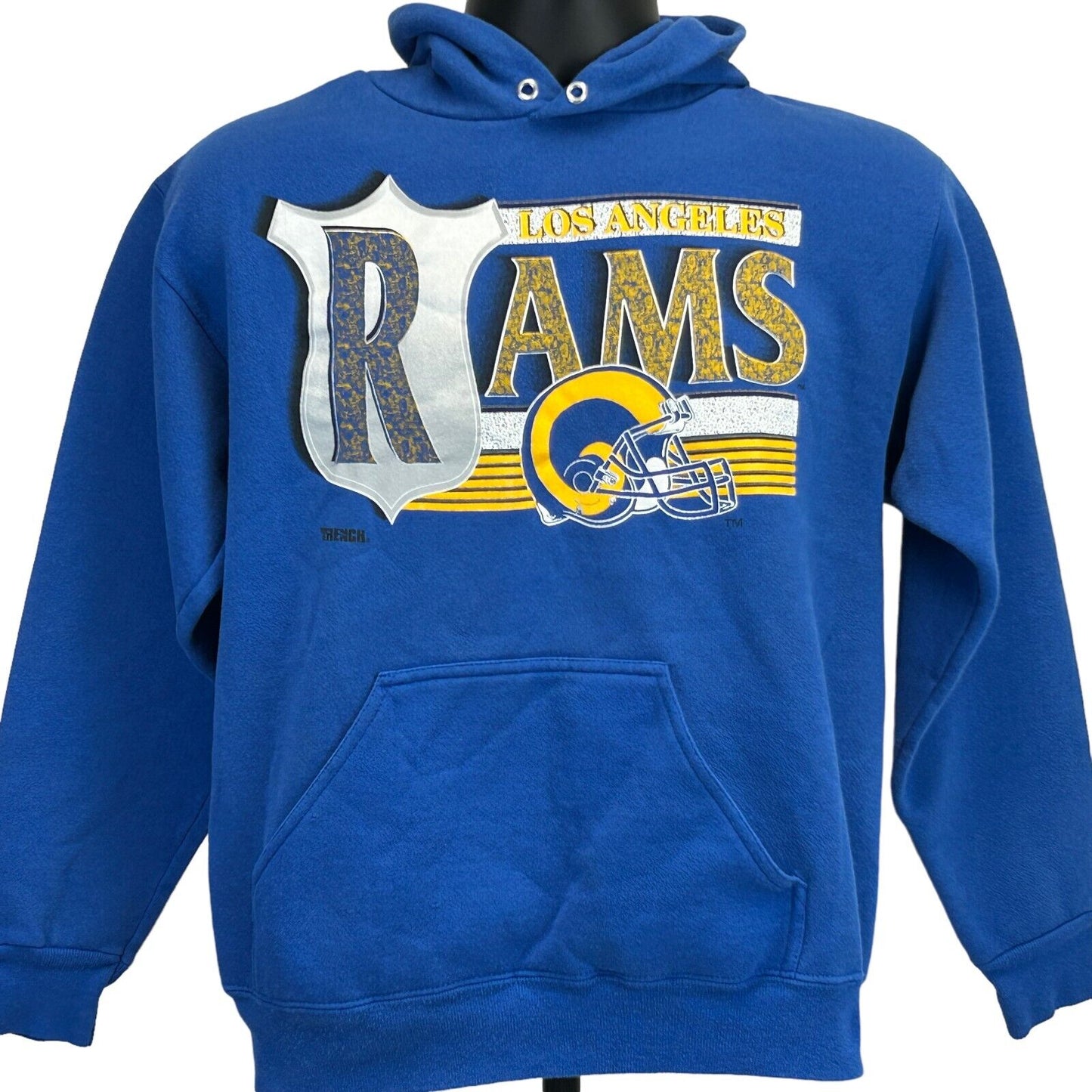 Los Angeles LA Rams Vintage 90s Hooded Sweatshirt NFL Football Hoodie USA Medium