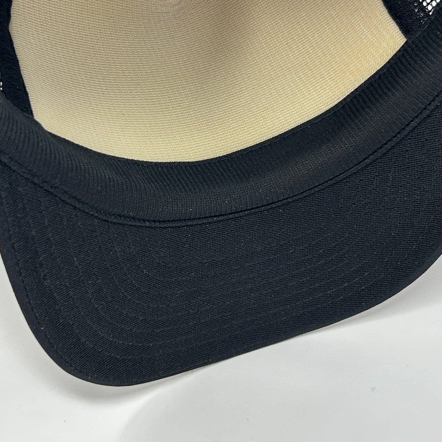 Vintage 80s Dazzle Brilliance Baffle BS Trucker Hat Baseball Cap Snapback Black