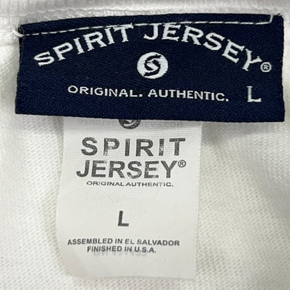 Maui Hawaii Spirit Jersey T Shirt Palm Tree Beach Long Sleeve White Tee L Large