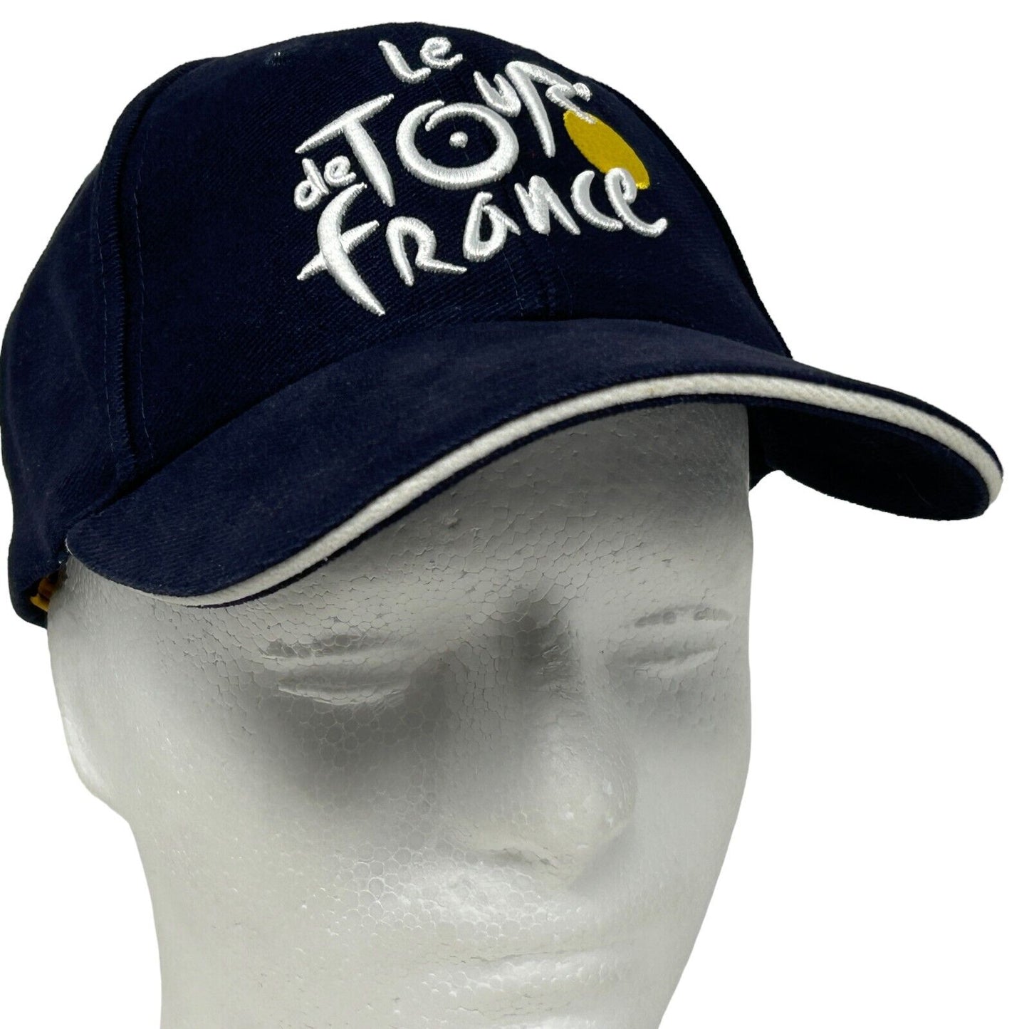 Le Tour De France Hat Blue Bike Bicycle Race Six Panel Strapback Baseball Cap