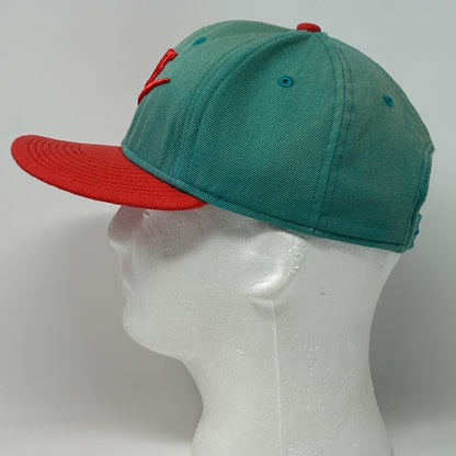Nike True Swoosh Logo Wool Hat Baseball Cap Snapback 6 Panel Green