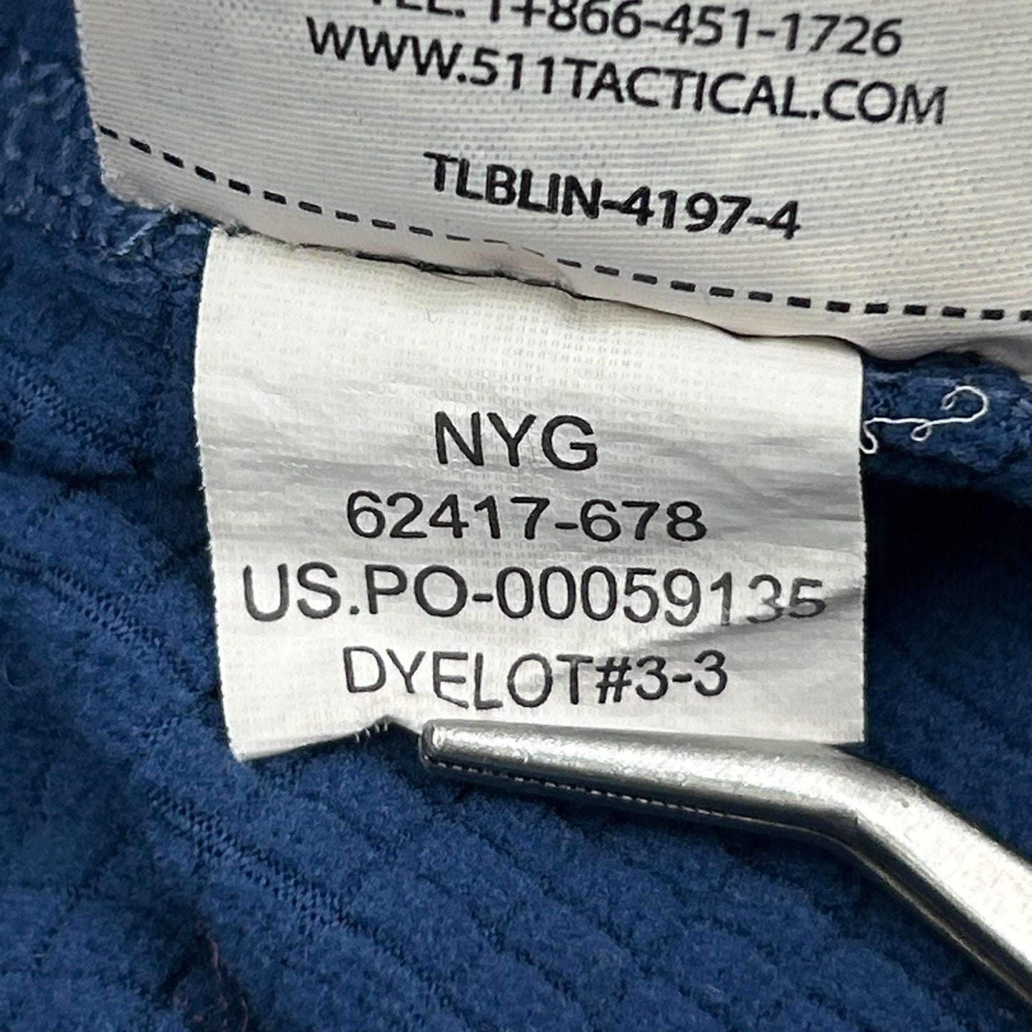 5.11 Tactical Stratos 1/4 Quarter Zip Fleece Pullover Shirt Blue Womens M Medium