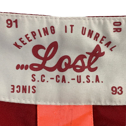 Lost Enterprises Boardshorts Size 30 Surfing Swimming Keep It Unreal Mens Red