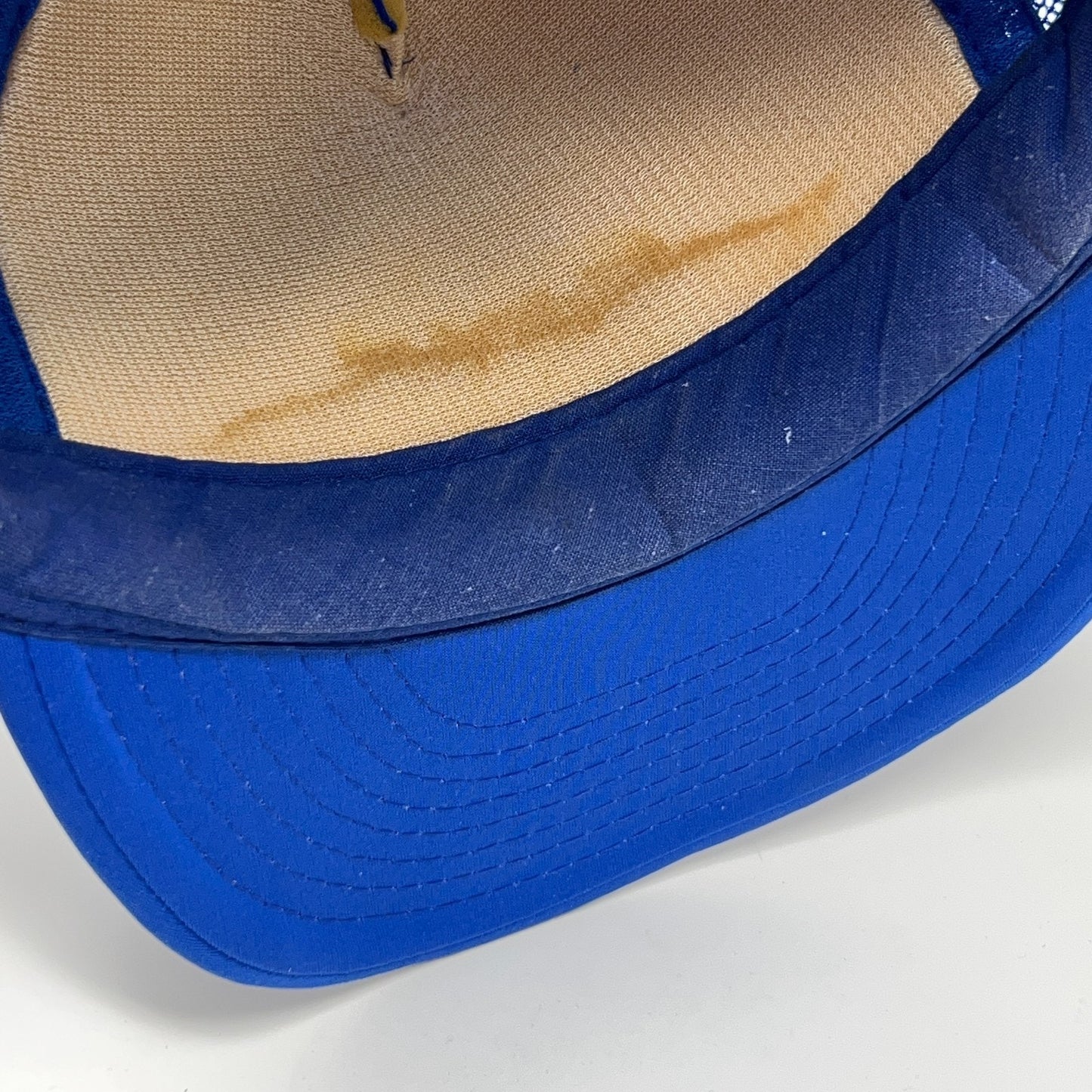 Vintage 80s Falcon Cable TV Trucker Hat Baseball Cap Missouri Mesh Snapback Blue