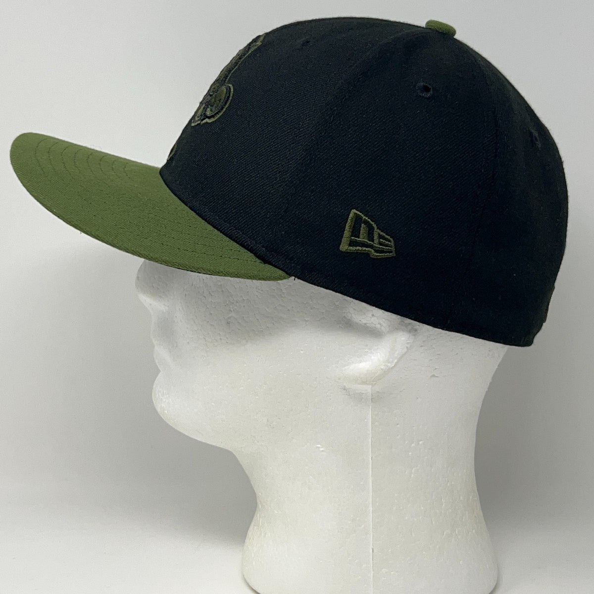 Binghamton Rumble Ponies Hat Baseball Cap Fitted 7 1/4 Black New Era Military