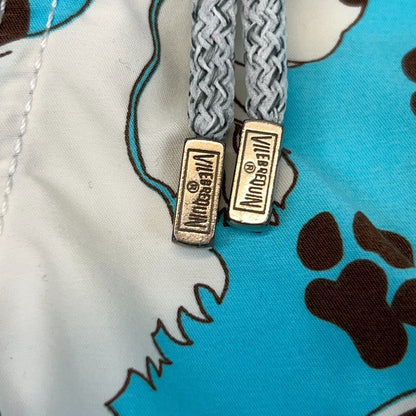 Vilebrequin Dogs Paw Prints Swimming Trunks Board Shorts Blue Swimmer XXXXL 4XL