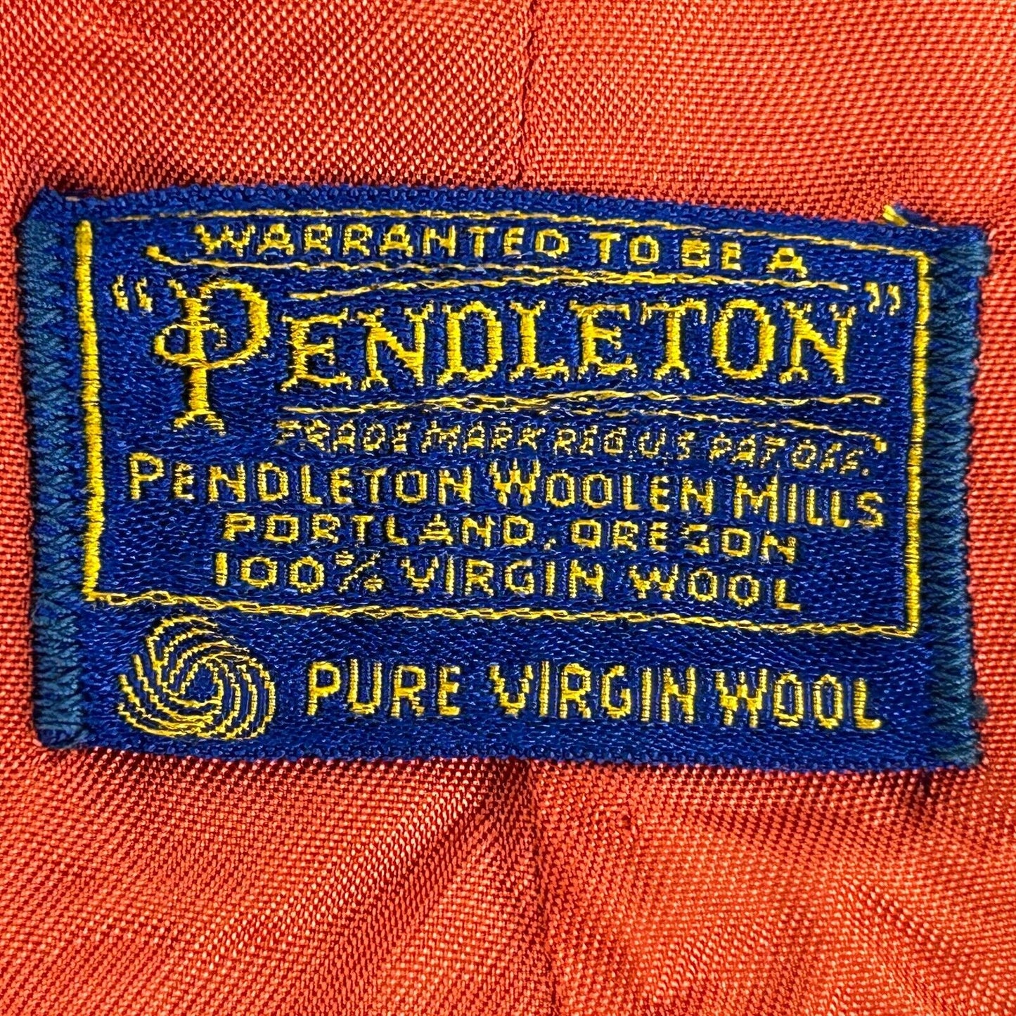 Pendleton Mens Red Wool Vest Vintage 60s Medium Royal Blackheath Golf Club