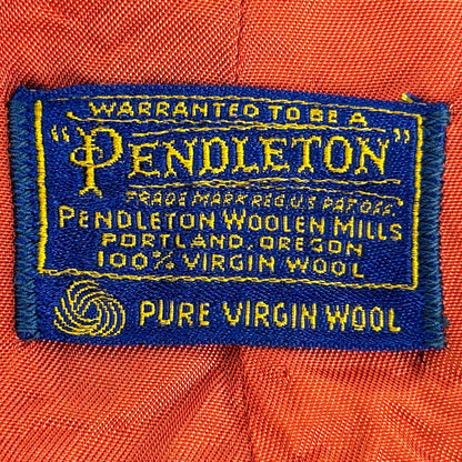 Pendleton Mens Red Wool Vest Vintage 60s Medium Royal Blackheath Golf Club