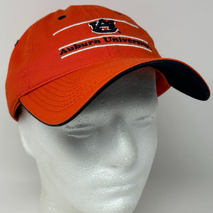 Auburn University AU Tigers Dad Hat Baseball Cap The Game 3 Bar Strapback Orange - Neon Vintage