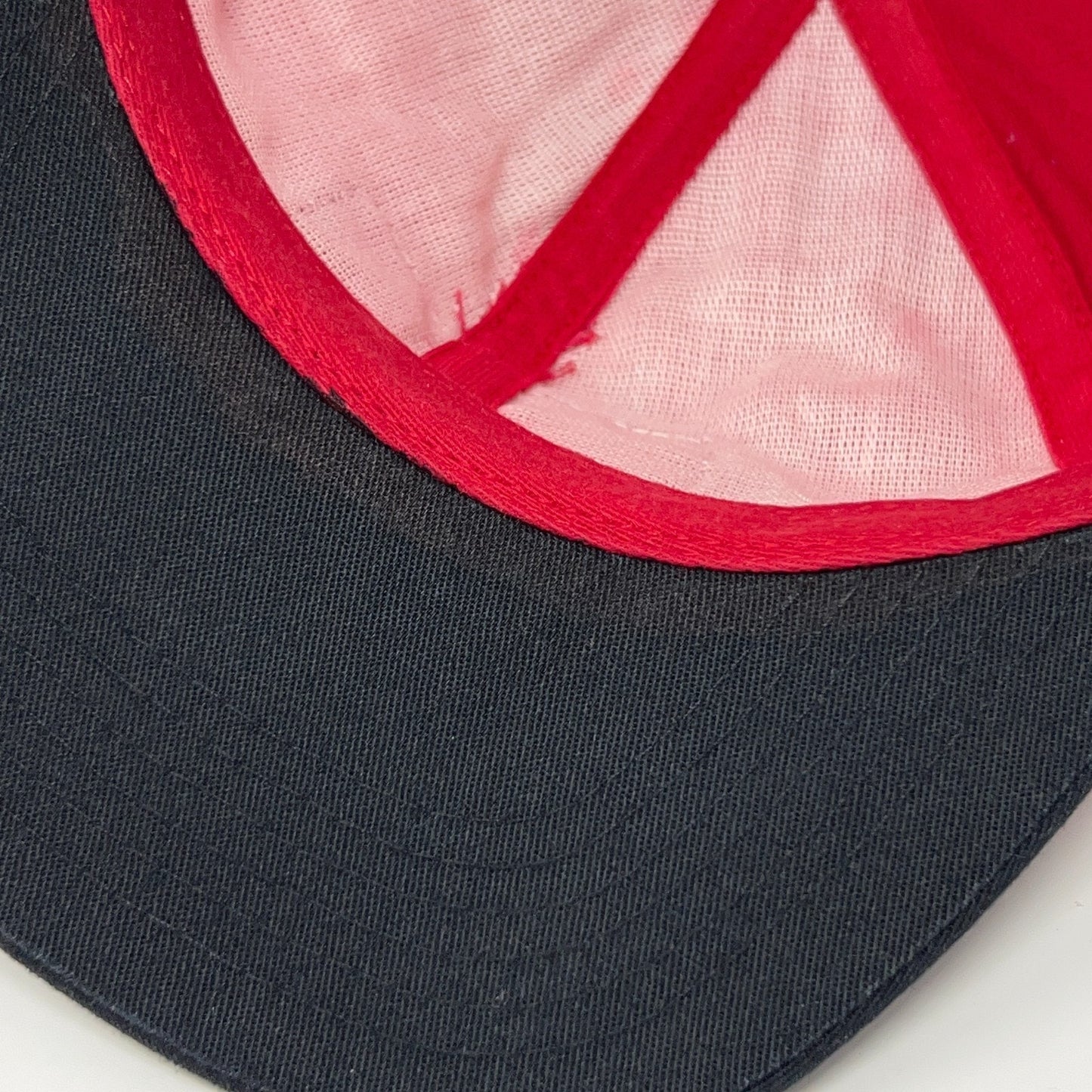 Vintage 90s Burlington Route Hat Baseball Cap Railroad Train CB&Q Snapback Red