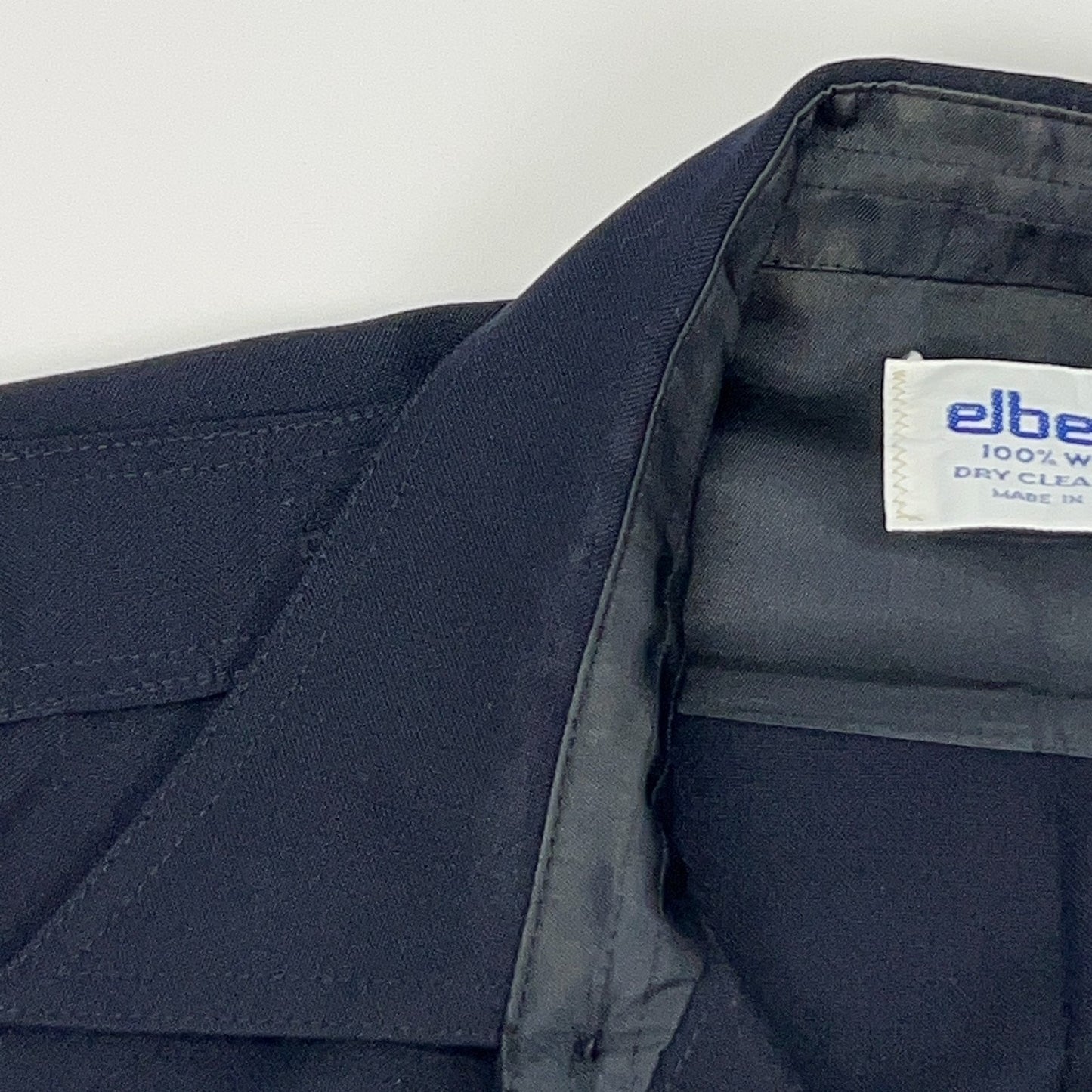 Vintage Los Angeles Police Dept Button Front Shirt 15 1/2-32 Blue LAPD Elbeco