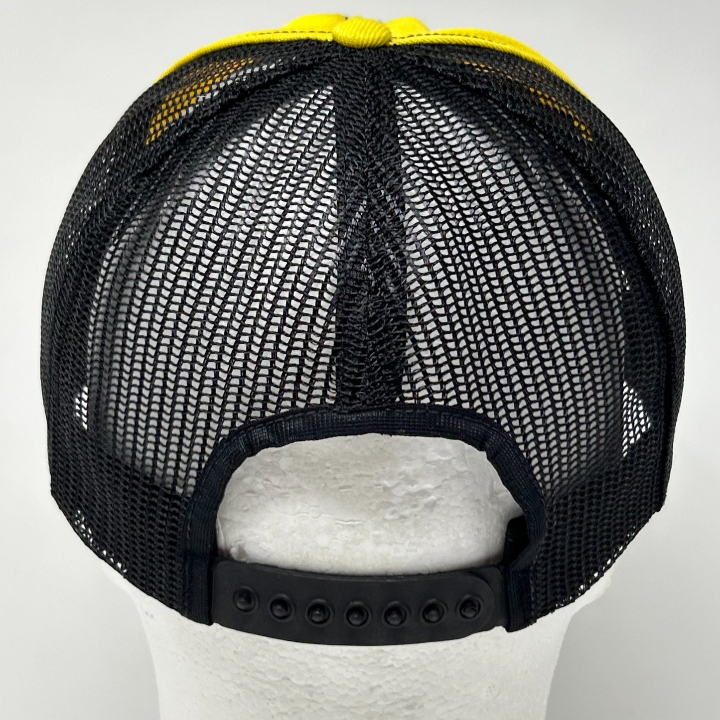 Vintage 80s Estemine Herbicide Trucker Hat Baseball Cap Farmer Snapback Yellow