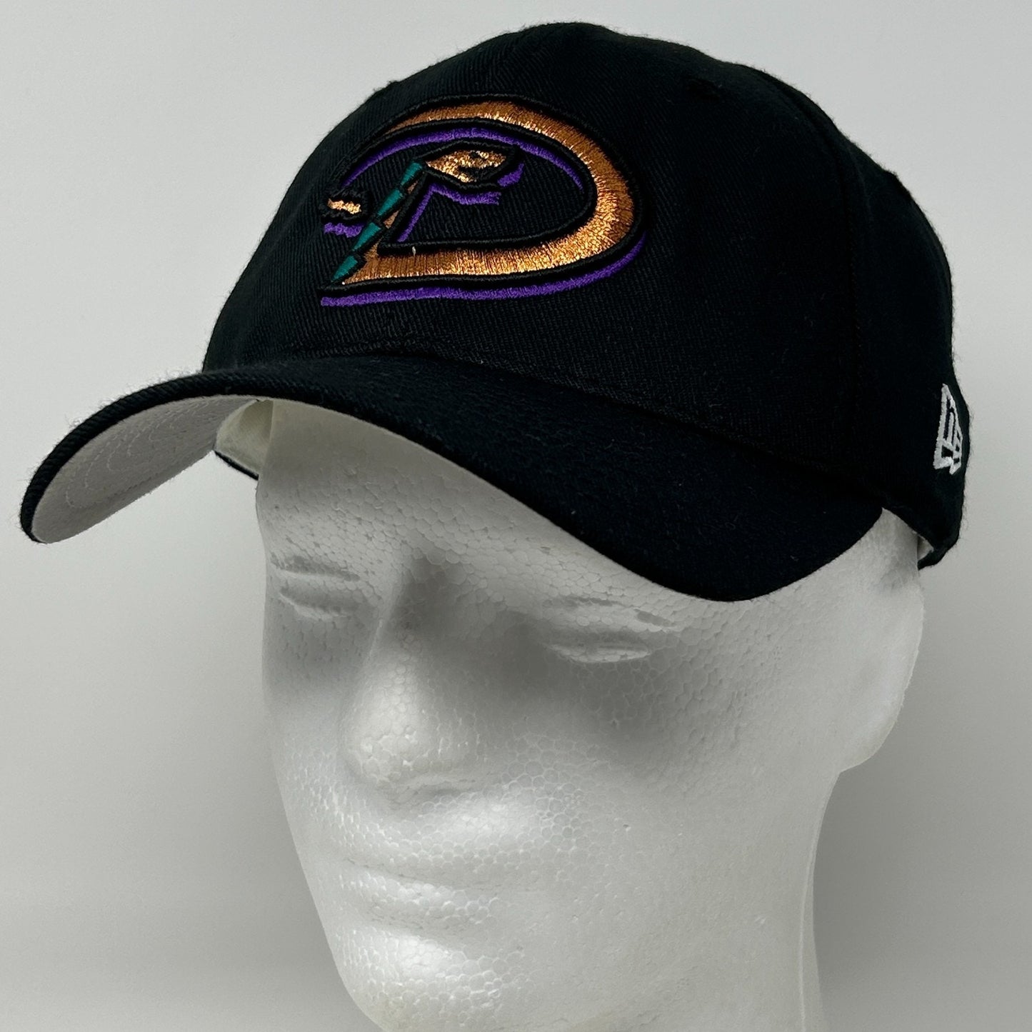 Vintage Y2Ks Arizona Diamondbacks Hat Baseball Cap New Era MLB Strapback Black - Neon Vintage