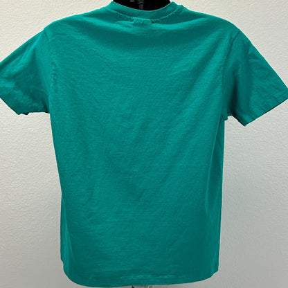 Vintage Hidden Villa Camp T Shirt Mens L Large Green 80s Farm California USA Tee