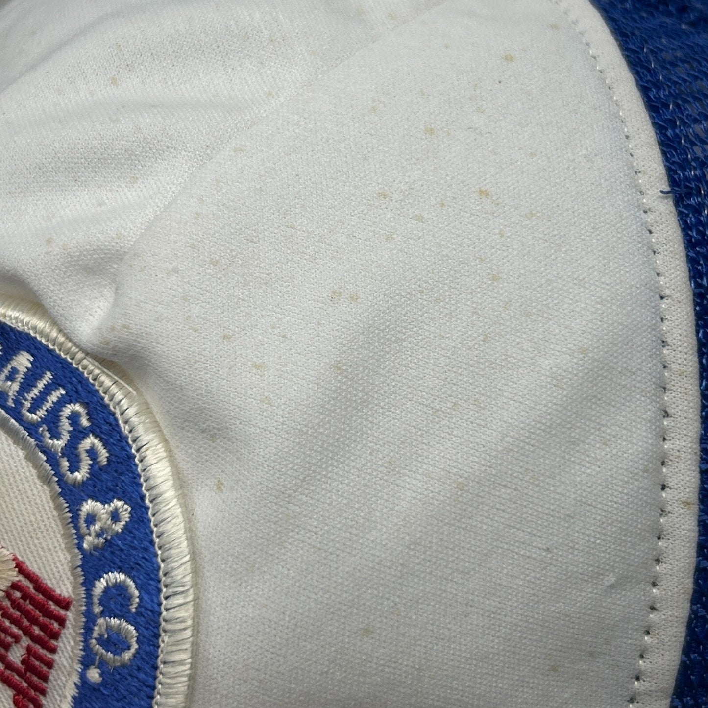 Vintage 80s Levi Strauss 1984 Olympics Trucker Hat Cap Blue Levis Mesh Snapback