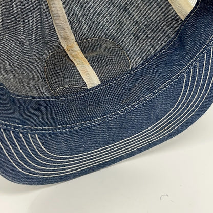 Vintage Contracting Material Co Wheeling Illinois Denim Trucker Hat Baseball Cap
