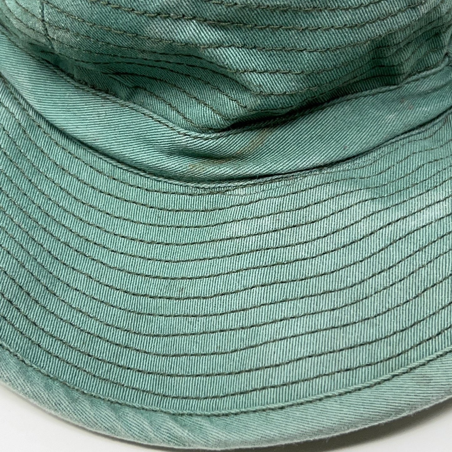 French Army Bush Hat L Large 58cm Boonie Style Green Canvas Wide Brim Chin Strap