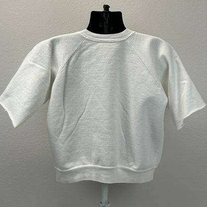 Vintage The Flintstones Football Sweatshirt Mens M Medium White 80s NFL Fred