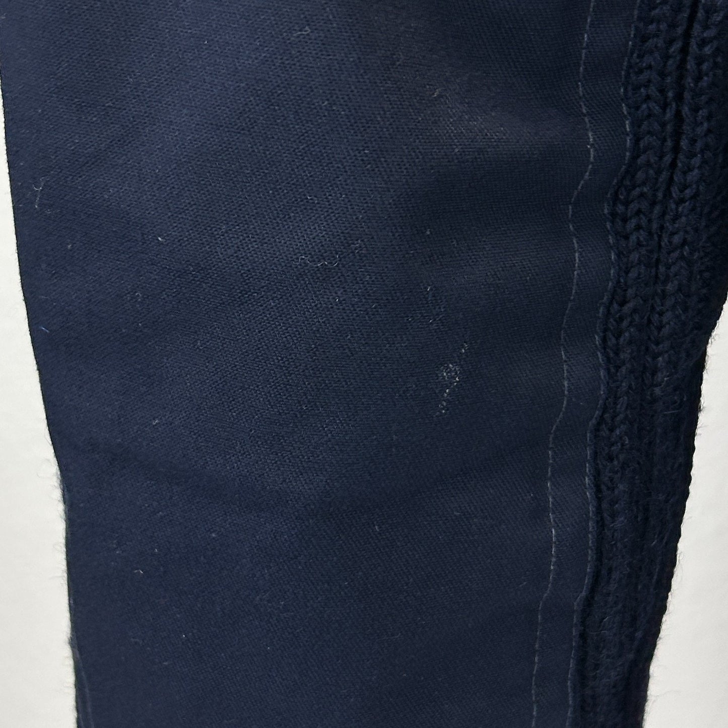 Vintage 80s Military Wool Sweater Epaulettes Elbow Patches Navy Blue Medium 40