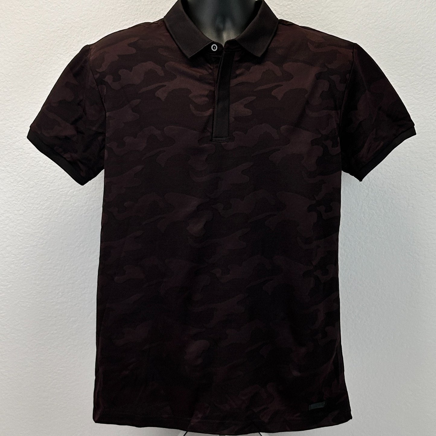 SOBK Straight Outta Brooklyn Camo Polo Shirt Camouflage Flex Fit Red L Large