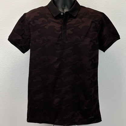 SOBK Straight Outta Brooklyn Camo Polo Shirt Camouflage Flex Fit Red L Large