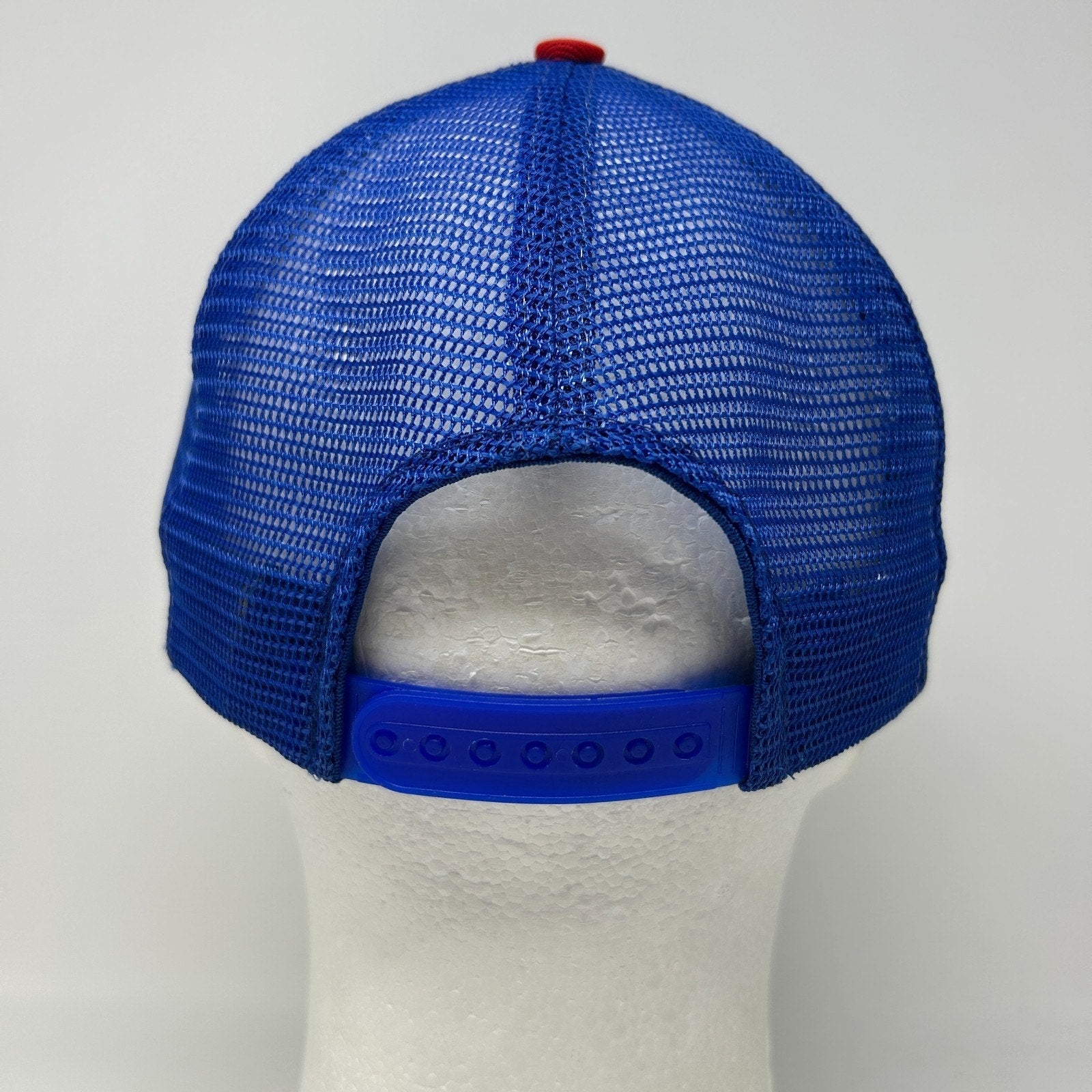 Vintage 80s Chicago Cubs Trucker Hat Baseball Cap UII Blue Mesh Snapback 6 Panel - Neon Vintage