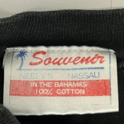 Vintage Nassau Bahamas T Shirt Mens S Small Black 80s 90s Travel Tourist Tourism