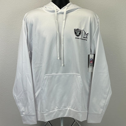 Las Vegas Raiders M Resort Hoodie Hooded Sweatshirt HQ Hotel White XL X-Large