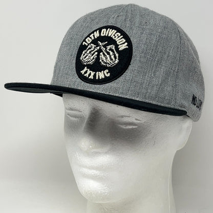10.Deep 10th Division XXX Inc No Love Hat Baseball Cap Wool Blend Snapback Grey