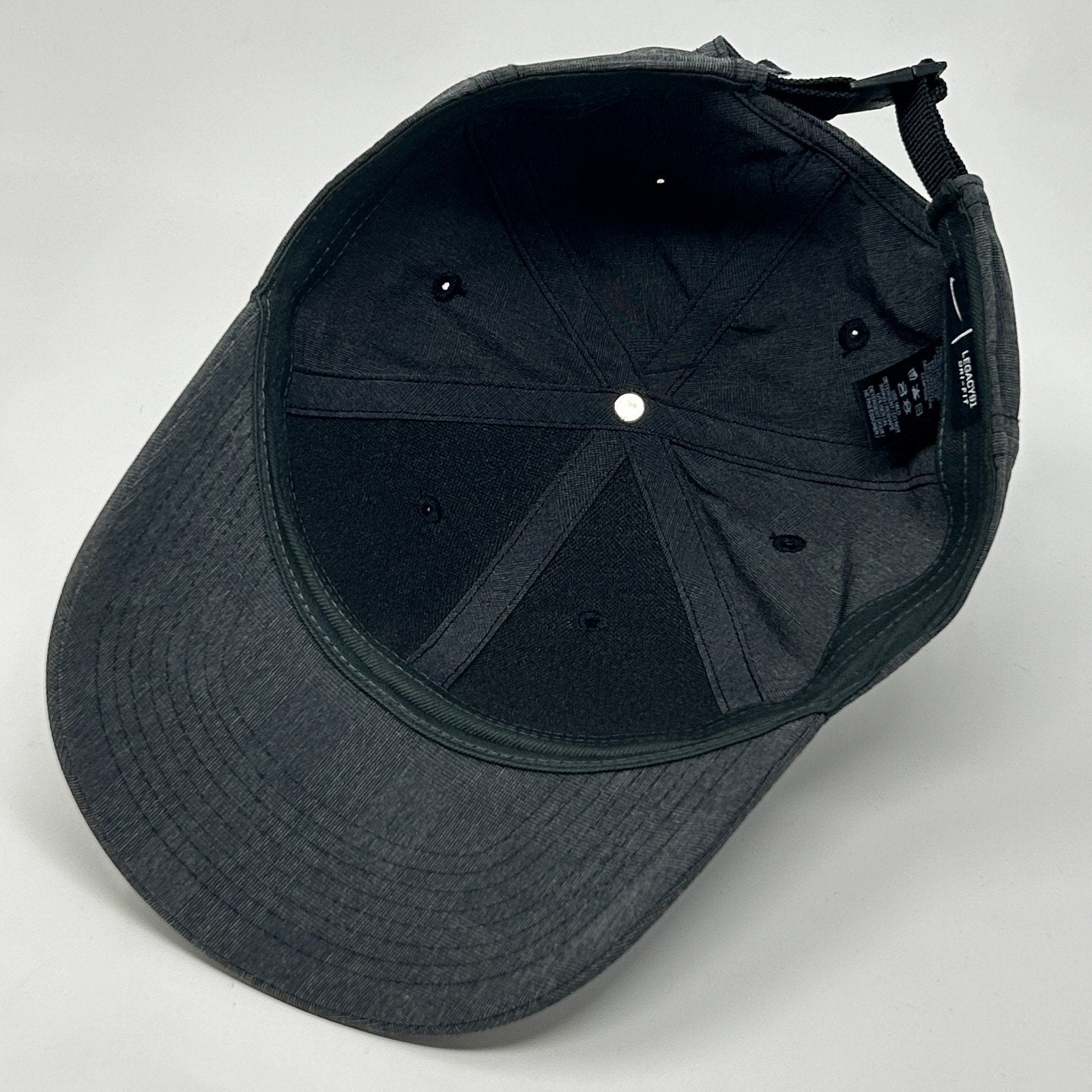 Nike Golf Hat Baseball Cap Golfer Golfing Legacy91 Dri-Fit Strapback Gray - Neon Vintage