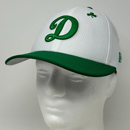 Los Angeles Dodgers St Patricks Day Hat Baseball Cap White New Era Fitted 6 7/8 - Neon Vintage