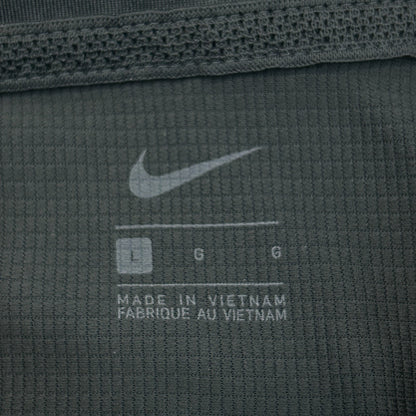 Las Vegas Raiders Polo Shirt Gray NFL Short Sleeve Nike Dri Fit Mens L Large