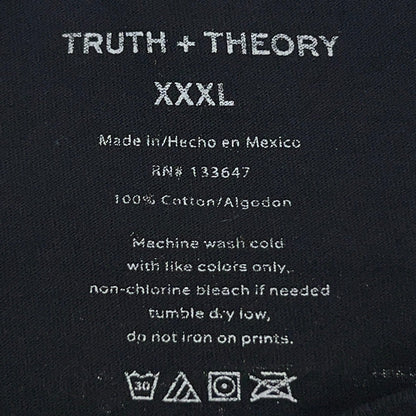 Truth + Theory Los Angeles Palm Trees Be True เสื้อยืดสีดำ Unisex 3XL XXXL