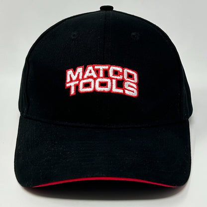 Matco Tools Hat Cap Mechanic Auto Repair Logo 6 Panel Strapback Black